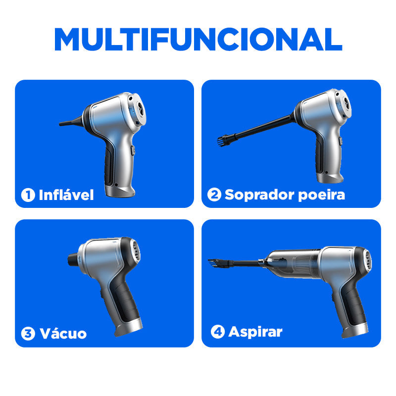Aspirador de Pó Portátil CleanMax + 5 BRINDES EXCLUSIVOS