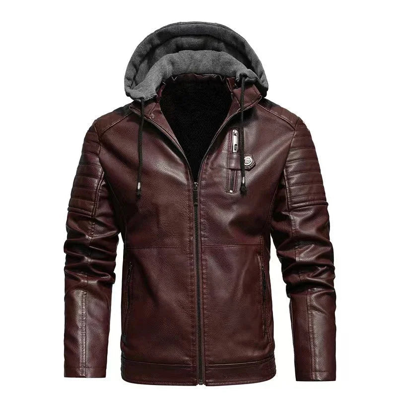 Jaqueta Masculina Fashion com Detalhes em Zíper e Capuz - (Promoção de Inverno 2025)