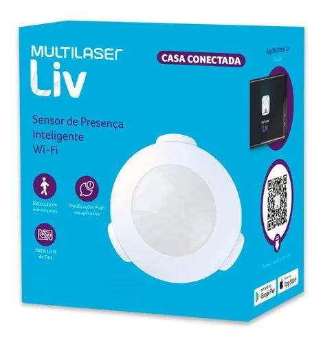 Sensor De Presença Smart + 2 Pilhas Extra