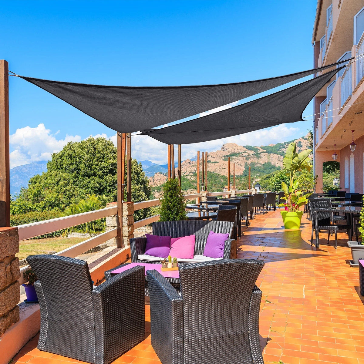Toldo Portátil Impermeável + Kit de Cordas Trilhus